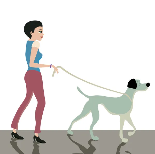 Dog leash. — Stock Vector