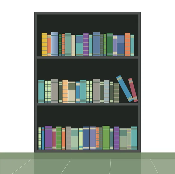 Bookshelf — Stok Vektör