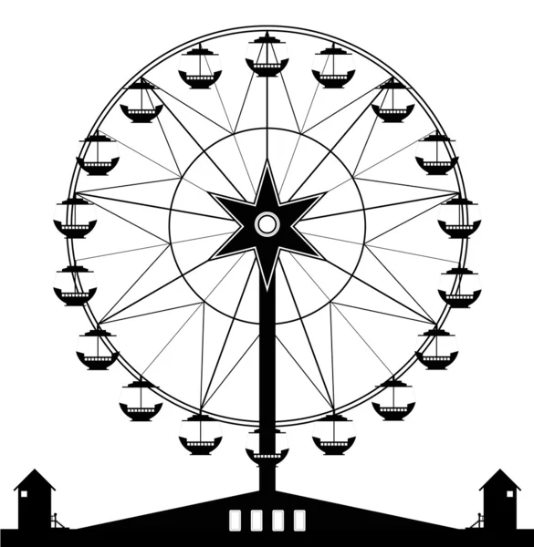Ferris wheel — Stock Vector