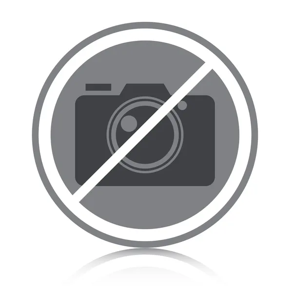 No se permite fotografía . — Vector de stock