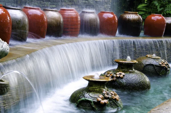 Garden water falls. — Stock Photo, Image