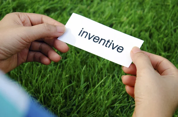 Label  inventive — Stock Photo, Image