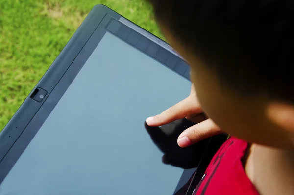 Crianças tablet — Fotografia de Stock