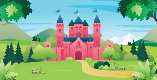 Castle Hill Sky Background — стоковый вектор
