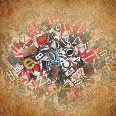 tasarlanmış arka plan. gazete kupürleri dijital kolaj yapılmış.