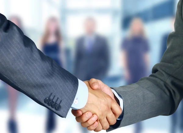 Business handshake e business — Foto Stock