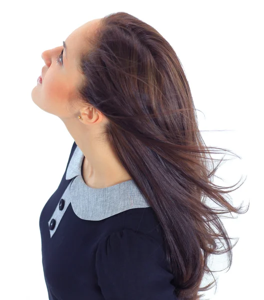 Retrato de uma jovem mulher feliz — Fotografia de Stock