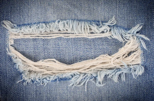 Texture tissu jeans bleu — Photo