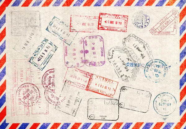 Passport Stamps — Stock Photo, Image