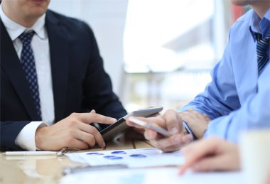 consulente aziendale, analizzando i dati finanziari