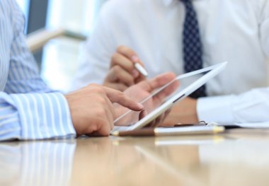 consulente aziendale, analizzando i dati finanziari