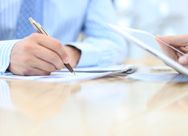 Image of two young businessmen