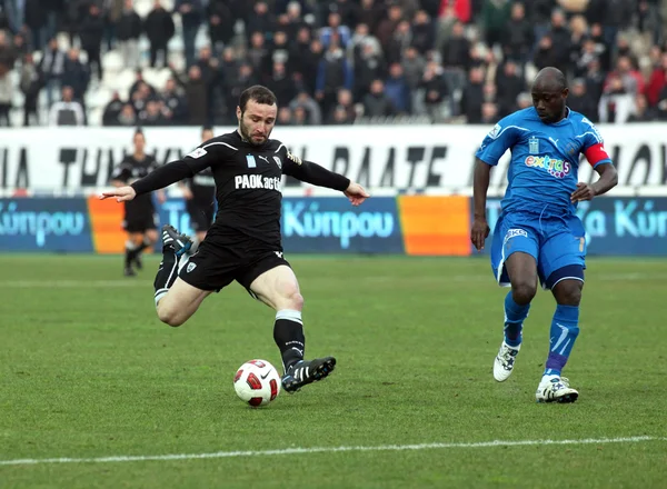 paok FC ve kavala FC futbol maçı.