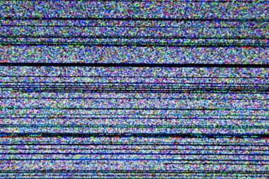 statik gürültü ile televizyon ekranı