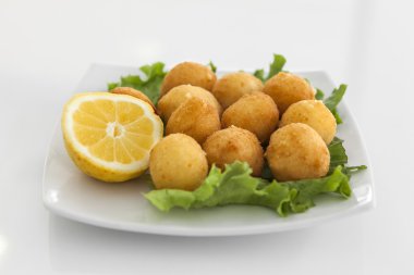 bir plaka ile kroket