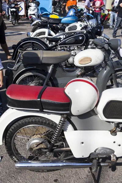 Старий Мотоцикли виставка — стокове фото