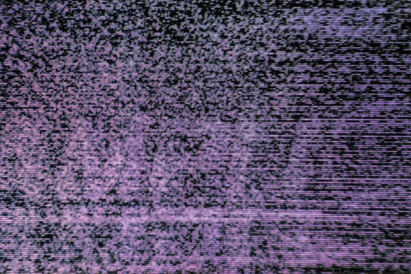 Fernsehbildschirm mit statischem Rauschen — Stockfoto