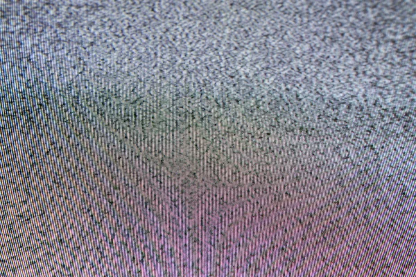 Телевізійний екран зі статичним шумом — стокове фото