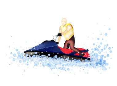 Jet uçağı sandal: Kişini su Jet Ski