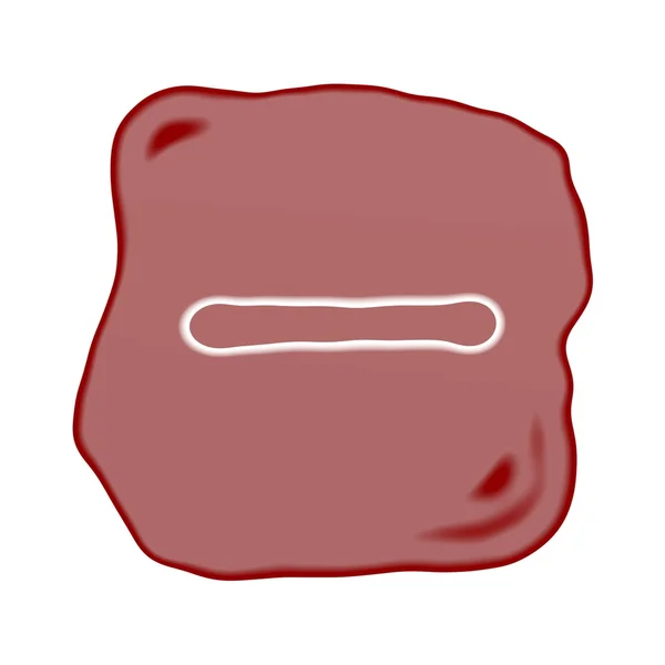 Красновато-коричневый камень минуса — стоковое фото