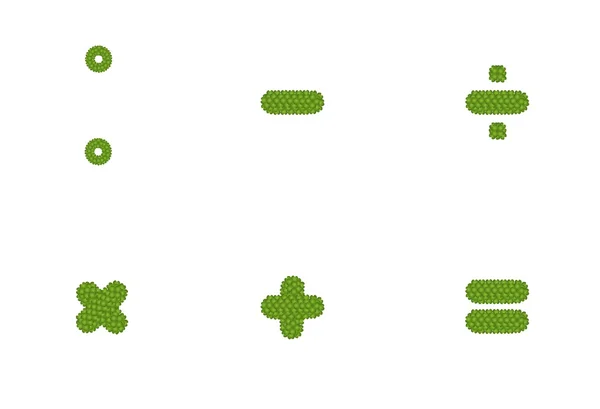 Bir matematiksel işaret dört yapraklı karanfil — Stok fotoğraf