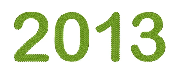 Four Leaf Clover of New Year 2013 — Stock Photo, Image