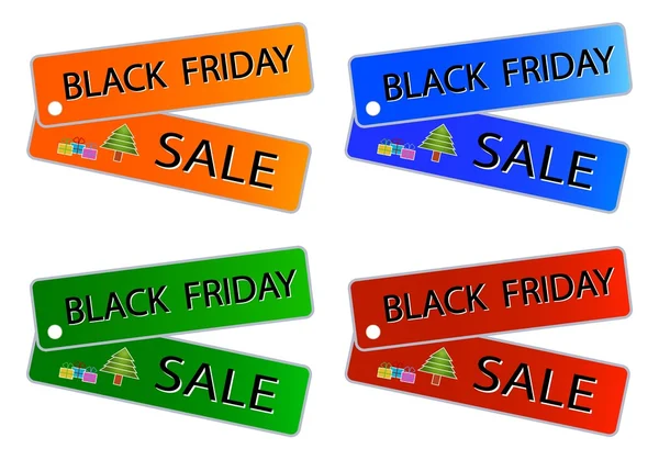 Vente Black Friday sur les étiquettes Muti Colors — Photo