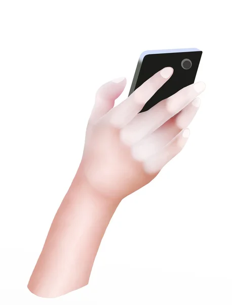 Mano della persona utilizzando uno Smart Phone generico — Foto Stock