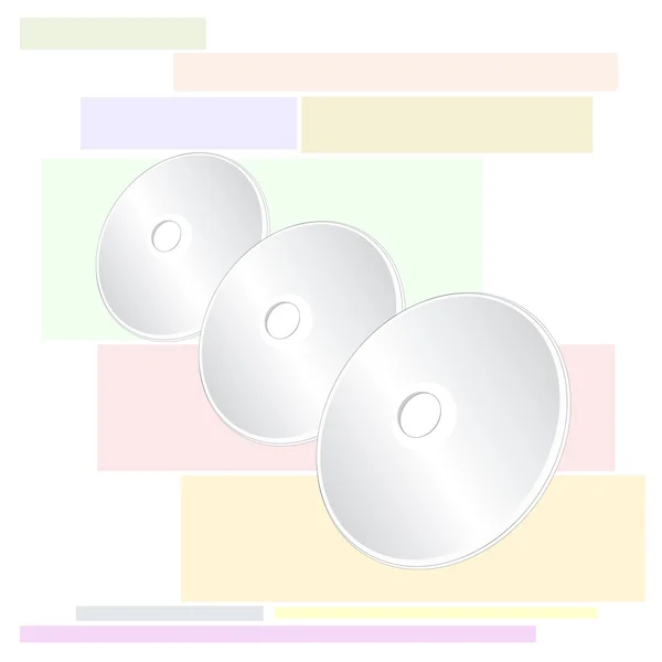 Compact Disc of Three CD or DVD — Stockfoto