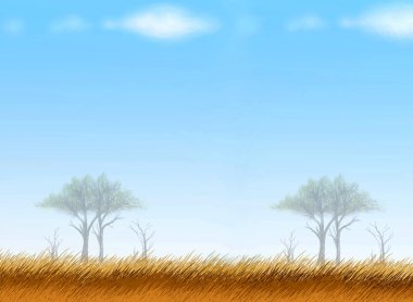 kartpostal ve not kağıdı safari arka plan