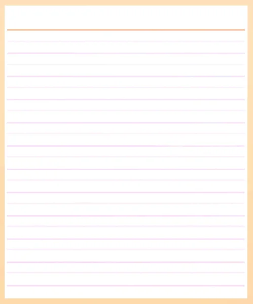 A Sheet of Brown Color Lined Paper — Stock Photo, Image