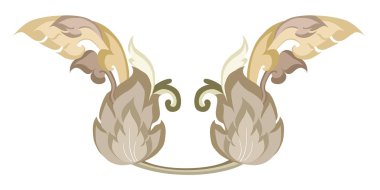 klasik tarzda damask Dikişsiz desen