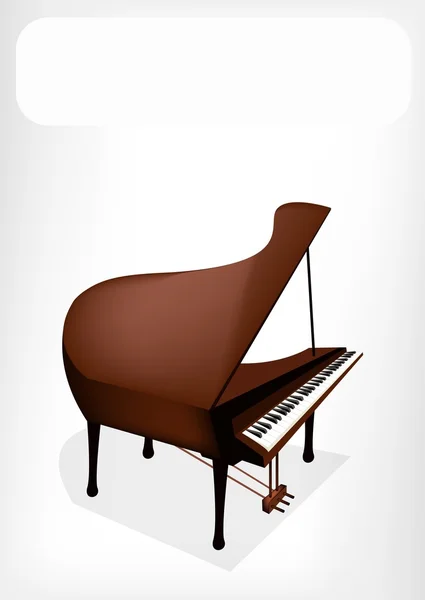 Ретро рояль з білого банер — стоковий вектор