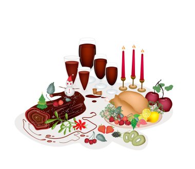 Türkiye'de geleneksel Noel yemeği.
