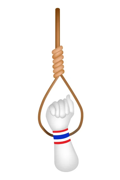 Hand Clenched Fist With A Loop Knot Royalty Free Stock Illustrations