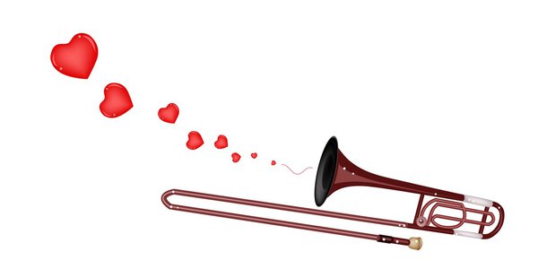 A Symphonic Trombone Blowing A Lovely Heart