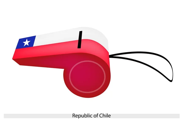 A Beautiful Whistle of Republic of Chile — Stock Vector