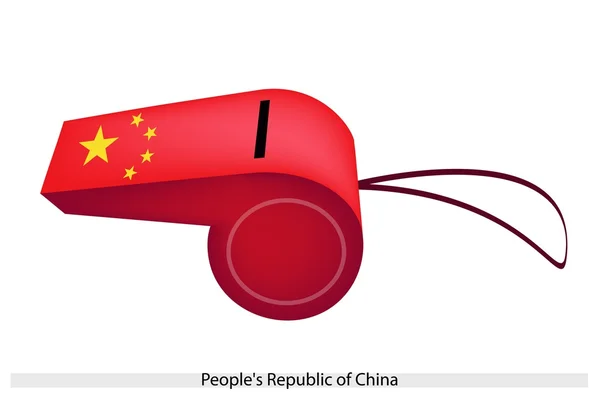 A Whistle of Peoples Republic of China — Stock Vector