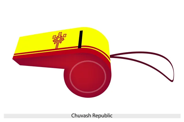 楚瓦什共和国美丽的汽笛 — 图库矢量图片