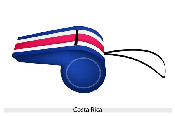 En visselpipa av Republiken costa rica — Stock vektor