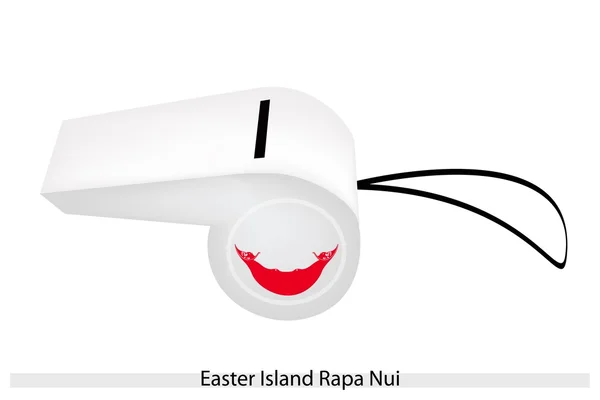 Píšťalka z Velikonočního ostrova rapa nui — Stockový vektor