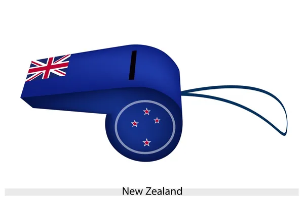 Un bellissimo fischio blu della Nuova Zelanda — Vettoriale Stock