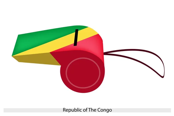 Un fischio della Repubblica del Congo — Vettoriale Stock