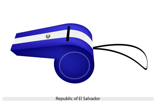 Um apito da República de El Salvador —  Vetores de Stock