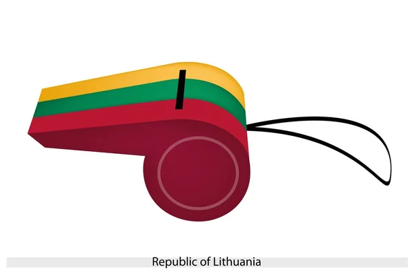 Un sifflet de la République de Lituanie — Image vectorielle