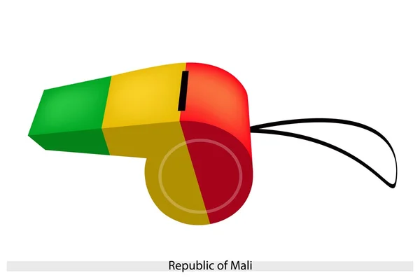 Um assobio da República do Mali — Vetor de Stock