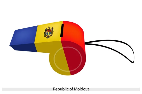 Bir ıslık moldova Cumhuriyeti — Stok Vektör