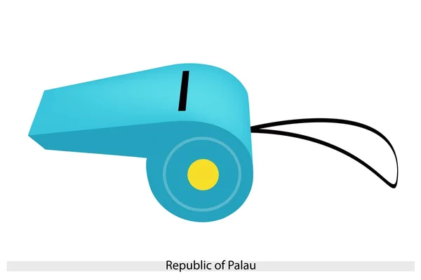 Bir ıslık Palau Cumhuriyeti — Stok Vektör