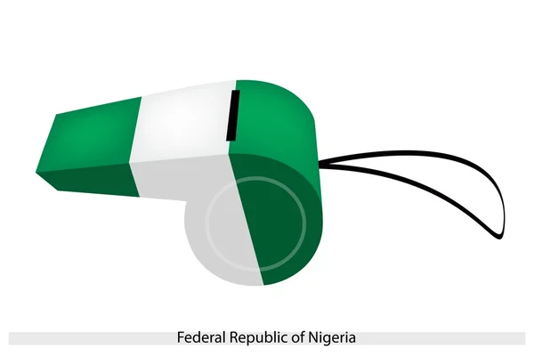 A Whistle of Federal Republic of Nigeria — Stock Vector