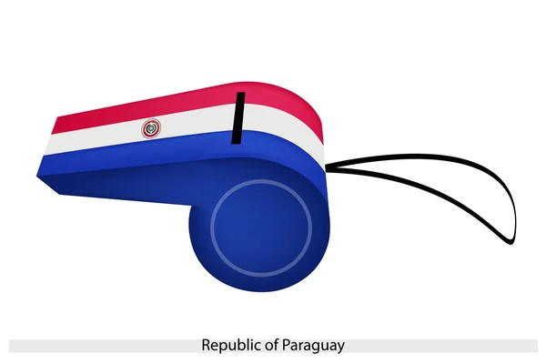 Um assobio da República do Paraguai — Vetor de Stock